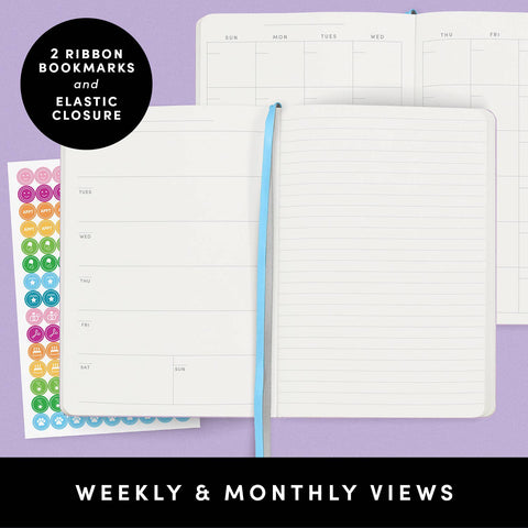 Undated Casebound Planner with Weekly & Monthly Views