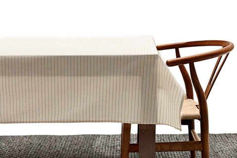 Natural Tablecloth - Modern Stripes