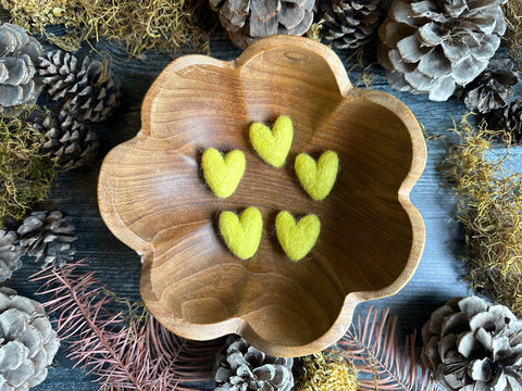 Felted Wool Mini Heart