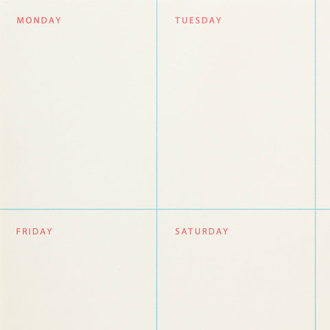 Shorthand Press - Weekly Notepad