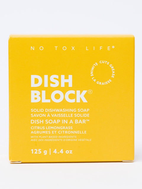 DISH BLOCK® Solid Dish Soap Bar - Citrus + Lemongrass