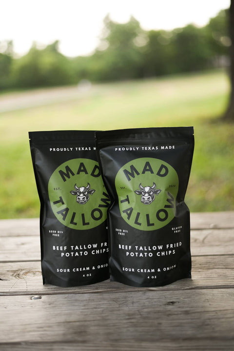 Mad Tallow Beef Tallow Chips - Sour Cream & Onion Salt