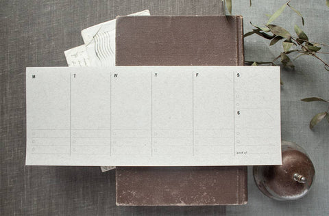 Weekly Planner Paper Notepad