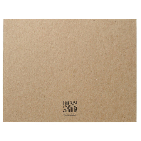 Shorthand Press - Calendar Notepad