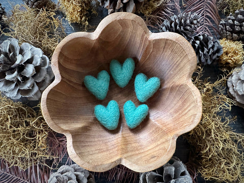 Felted Wool Mini Heart