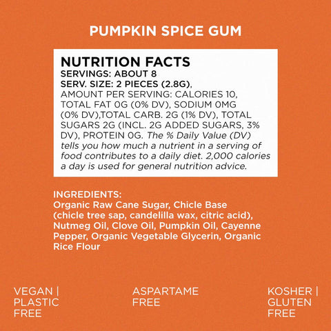 Pumpkin Spice Chewing Gum
