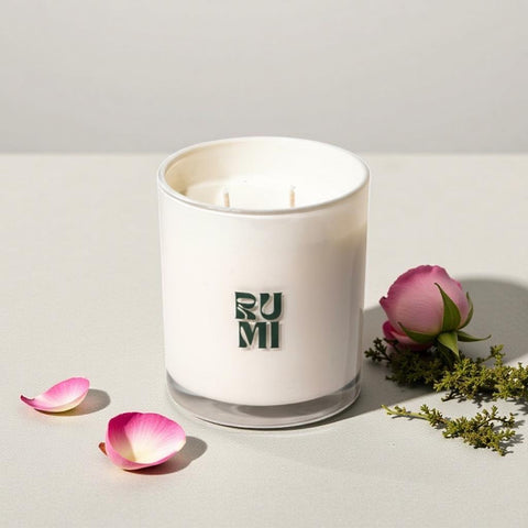RUMI Soy Candle - Bergamot, Moss, Rose