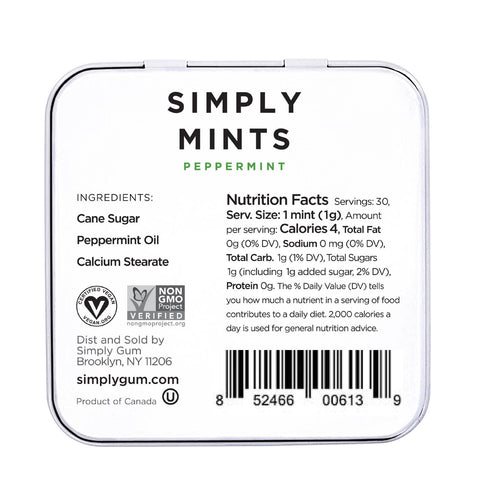 Simply Mints - Peppermint | Pack of Six