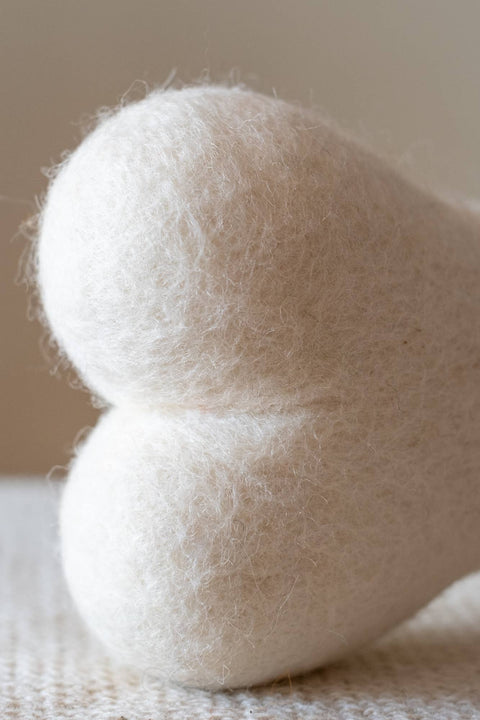 Eco Wool Dog Bones, White (Fair Trade)