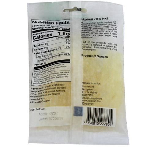 Kolsvart Swedish Fish Gummies- Elderflower