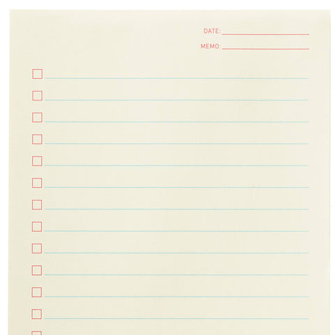 Shorthand Press - Checklist Notepad