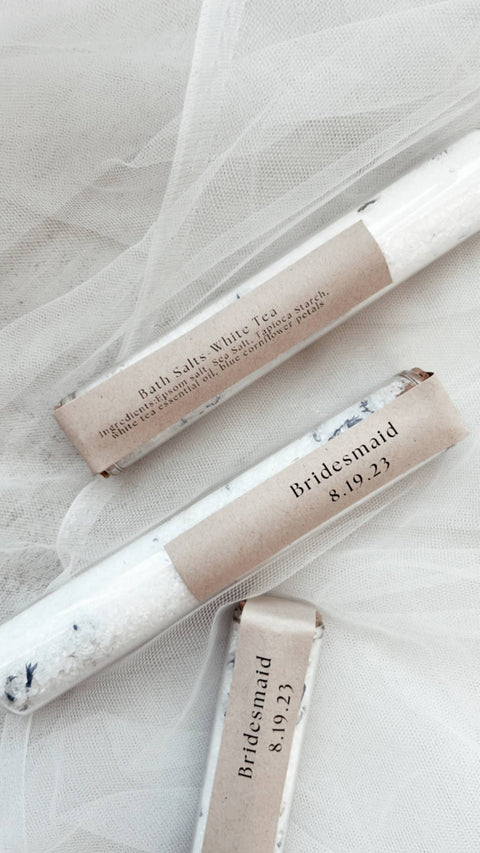 Test Tube Floral Salt Soak