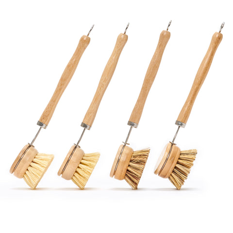 Long Handle Wood & Metal Dish Brush