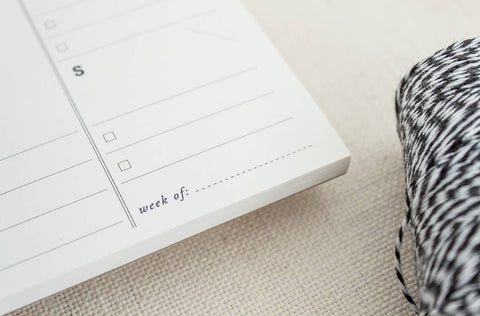 Weekly Planner Paper Notepad