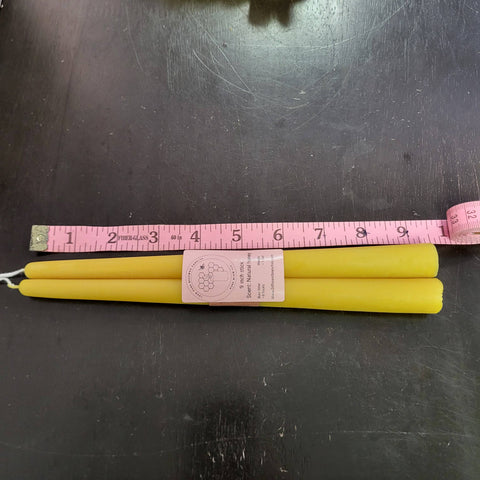 Pure Beeswax Candle Tapers - 2 Pack