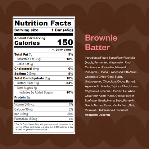 Floura - Brownie Batter Fiber Snack Bar
