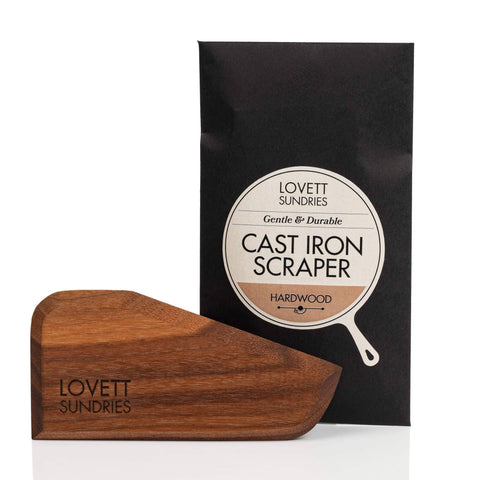 Lovett Sundries Hard Wood Cast Iron Pan Scraper