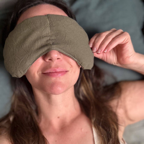 Weighted Eye Mask  - Olive
