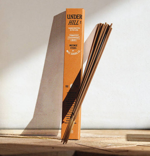 Underhill Incense Sticks – Tobacco, Cedar & Ale