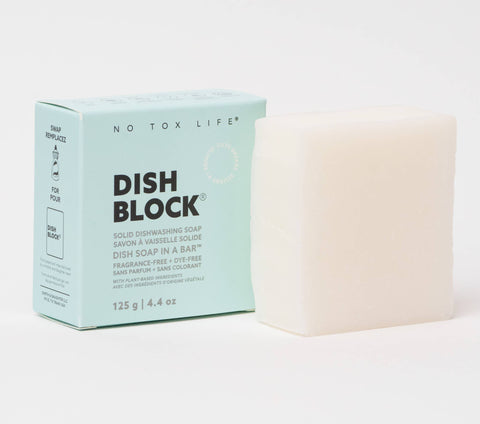 DISH BLOCK® Solid Dish Soap Bar - Fragrance Free