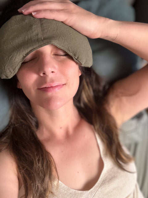 Weighted Eye Mask  - Olive