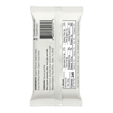 That's All Protein Bar - Peanut