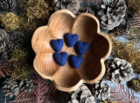 Felted Wool Mini Heart