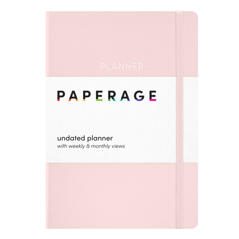 Undated Casebound Planner with Weekly & Monthly Views