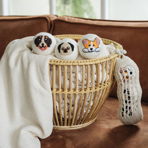 Dogs: Natural Wool Dryer Balls – Gift Set of 3 by Ethical Global, photo 2