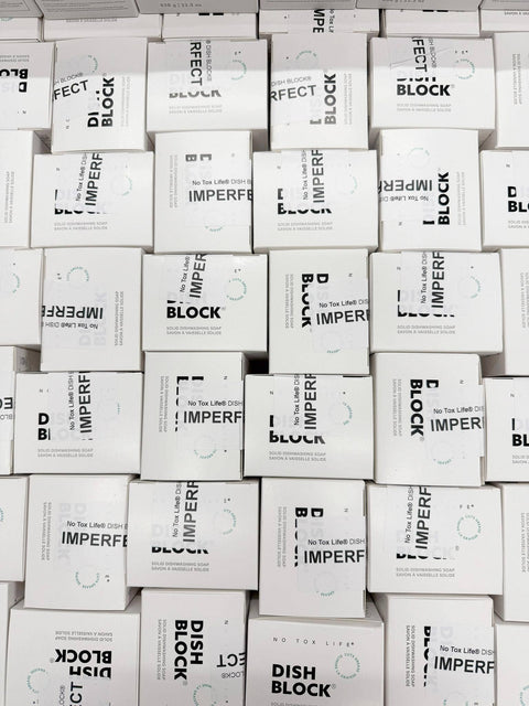 DISH BLOCK® solid dish soap - Imperfect box - No Tox Life®