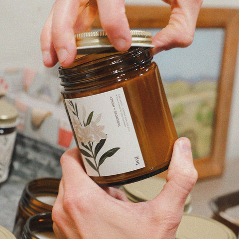 9 oz. Tuberose + Honey Soy Wax Candle