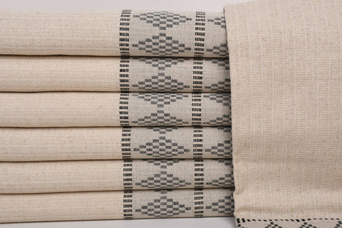 Organic Turkish Beach Towel - Black Diamond
