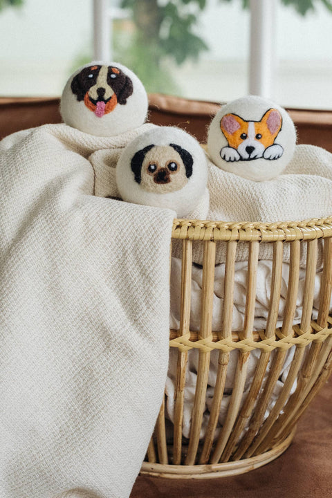 Dogs: Natural Wool Dryer Balls – Gift Set of 3 by Ethical Global, photo 4