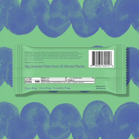 Floura - Blueberry Matcha Fiber Snack Bar