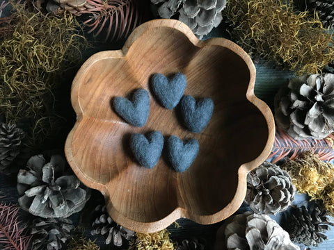 Felted Wool Mini Heart