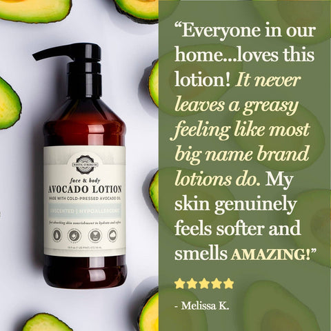 Avocado Lotion for Face & Body | Crystal Creek
