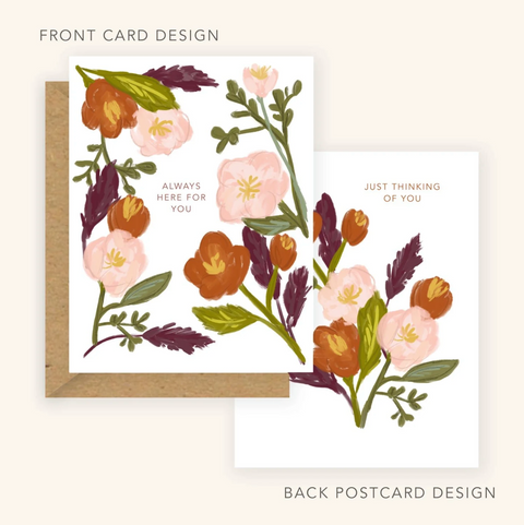 Encouragement Card - Always Here For You + Thinking Of You