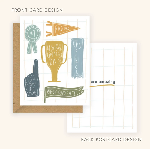 Family Card - World's Greatest Dad + You Are Amazing