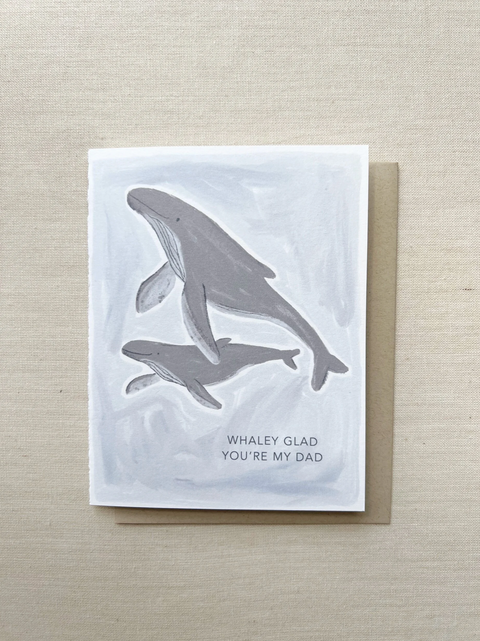 Family Card - Father's Day Whale + Hello