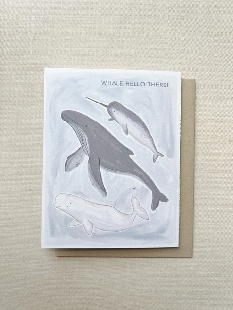 Family Card - Father's Day Whale + Hello