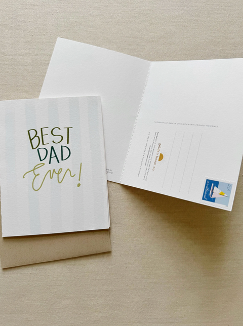 Family Card - Best Dad Ever + Hi Hey Hello