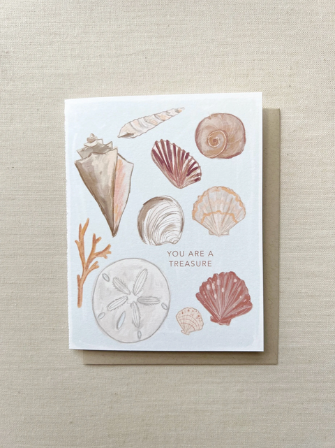 Love + Friendship Card - You're A Treasure + Happy As A Clam