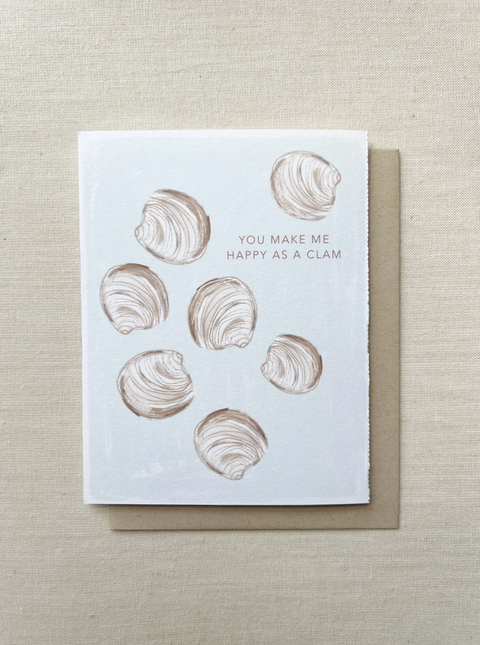 Love + Friendship Card - You're A Treasure + Happy As A Clam