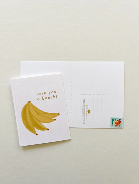 Happy Birthday Card - Go Bananas + Love You A Bunch