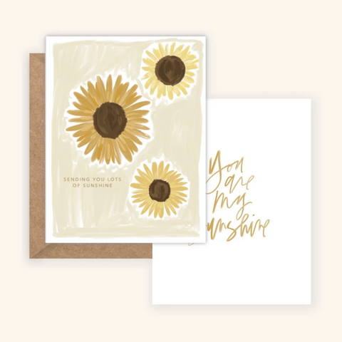 Encouragement Card - Sending Sunshine + You Are My Sunshine