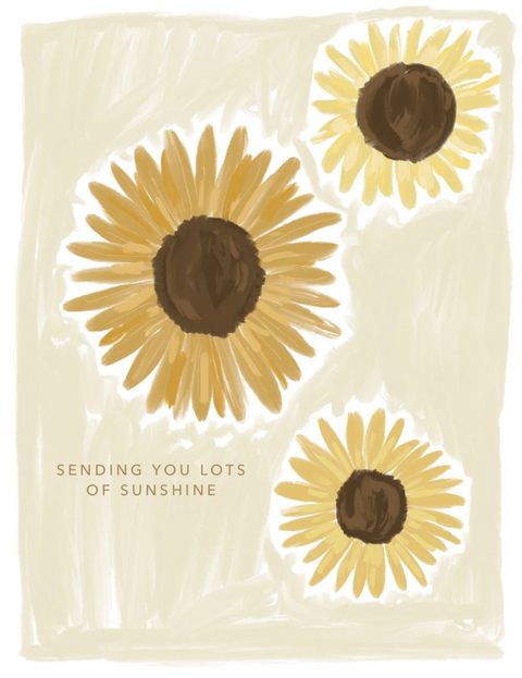 Encouragement Card - Sending Sunshine + You Are My Sunshine