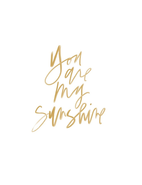 Encouragement Card - Sending Sunshine + You Are My Sunshine