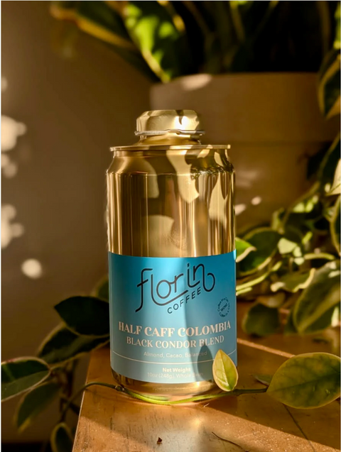 Florin Coffee Can: Half Caff Colombia Black Condor Blend