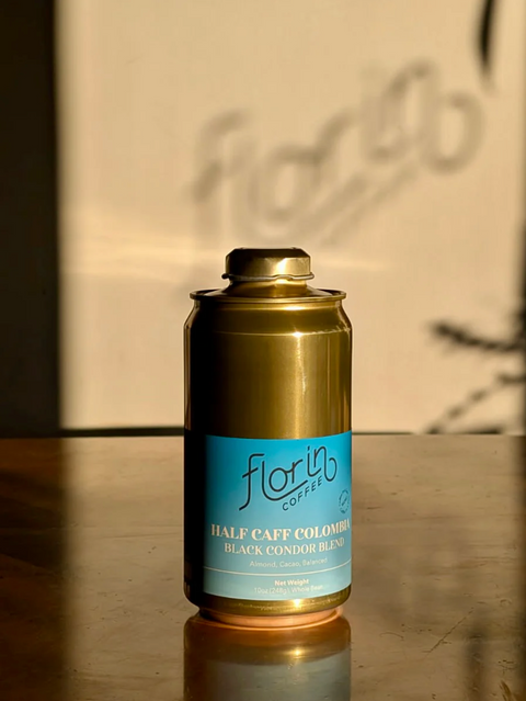 Florin Coffee Can: Half Caff Colombia Black Condor Blend, photo 2