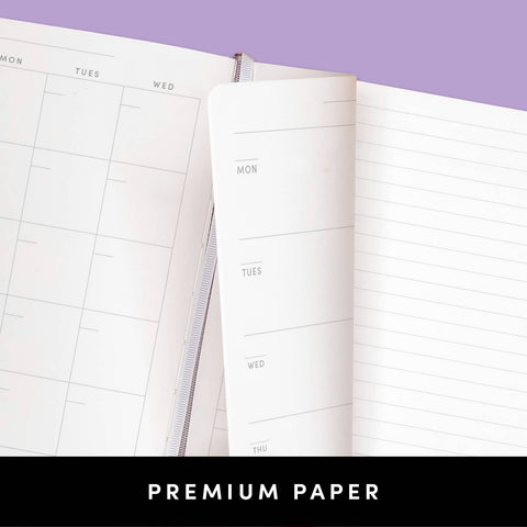 Undated Casebound Planner with Weekly & Monthly Views